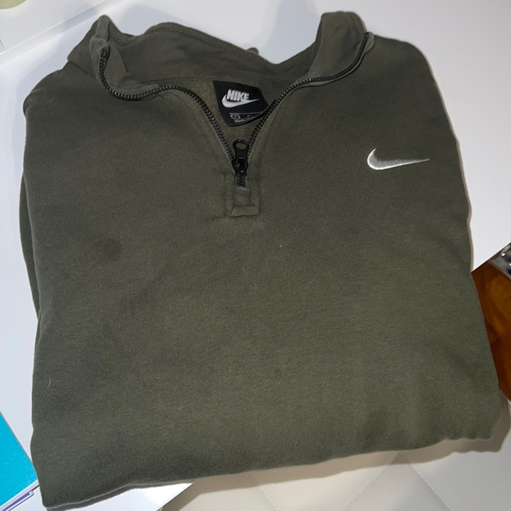 Nike olive Crew neck